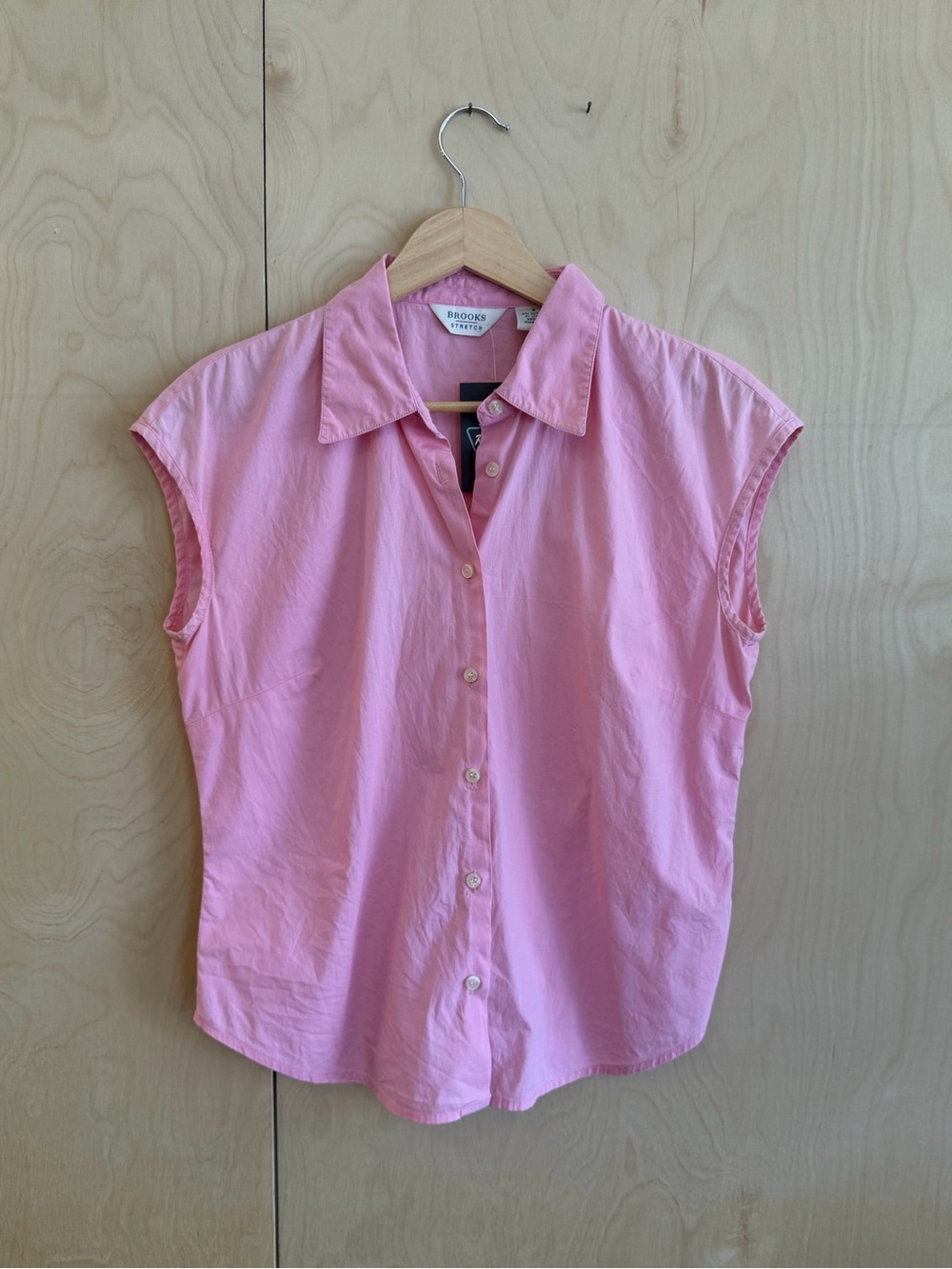 Brooks Brothers Pink Cap Sleeve Button-Down Shirt